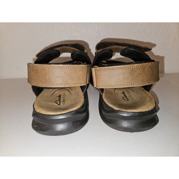 Clarks Collection Mens Size 13 Leather Hapsford Creek Sandals main image 4
